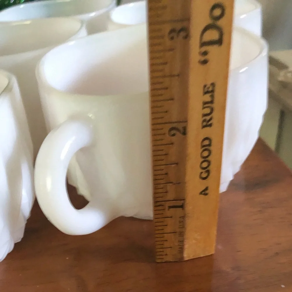 Vintage Milk Glass Punch Cups